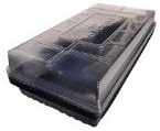 5 Humidity Domes & 5 1020 Plant Growing Trays Kit - Premium Quality Made in The USA - Sturdy, Reusable, Recyclable - for Organic Seed Starting, Microgreens, Wheatgrass