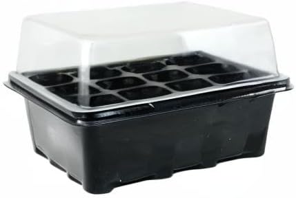 Gardeningwill 3 Sets of Plant Seedling Starting 12 Cells per Trays Starter Kit Box with Dome