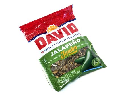 David Jumbo Sunflower Seeds Jalapeno Hot Salsa (Pack of 4)