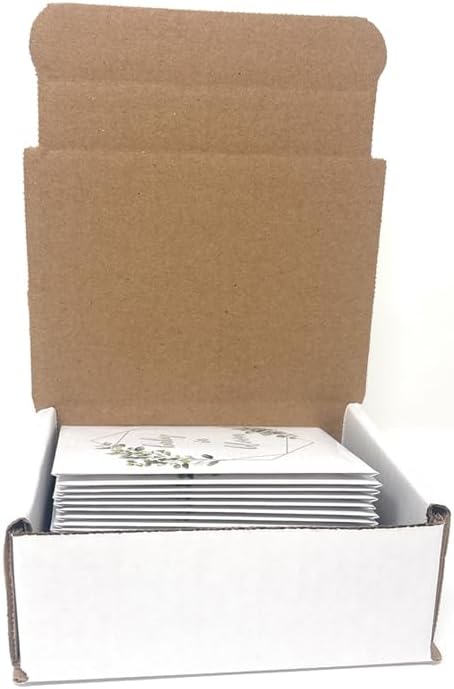 Baby in Bloom Seed Packet Favors Pre Filled with Wildflower Seeds -Baby Shower Party Favors for Guests, Thank You Gift or Present for Girl or Boy -Sage Green, White Floral Decorations -Bulk Pack of 20