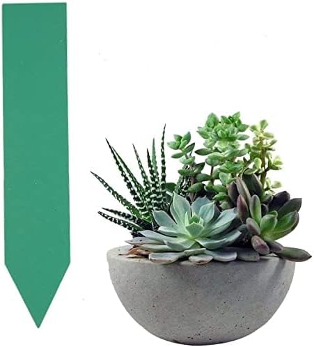 100 Pcs Plant Labels Tags, Plastic Plant Seeds Labels, Pot Marker Nursery Garden Stake Tags (Green)