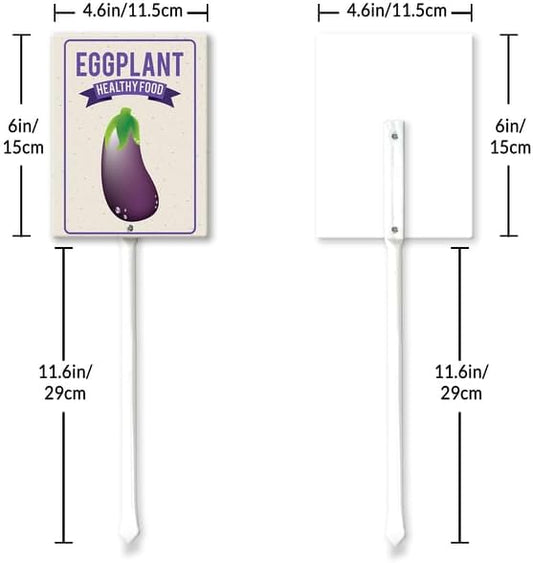 Eveokoki Aluminum Seed & Plant Labels - Plant Markes for Seedlings-Plant Tags for Pots - Garden Signs for Vegetable - Durable Markers for Plants Outdoor Waterproof - Garden Decor for Farmhouse