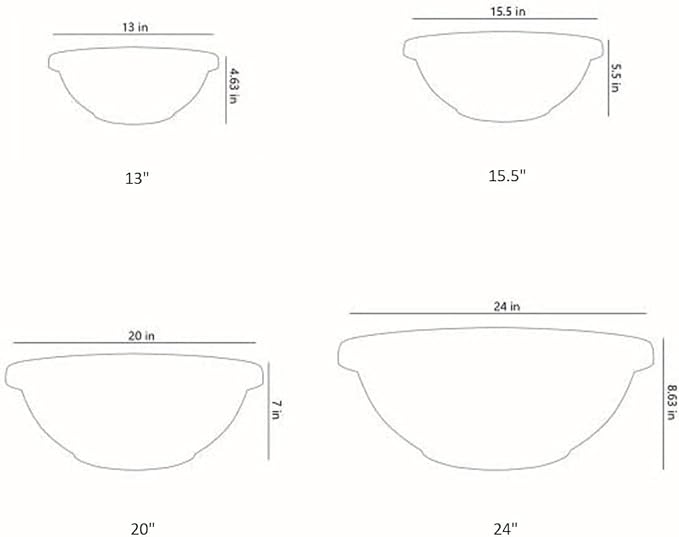 The HC Companies Shallow Planter with Drainage - Contemporary Garden Bowl Planter for Flowers, Herbs & More - Round Succulent Planter Pot for Indoors and Outdoors (24" Chocolate, Pack of 1)
