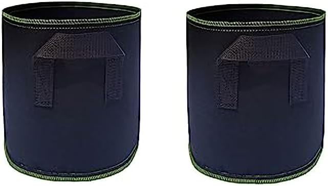 Ulalaza 2PCS Potato Grow Bags with Flap Plant Grow Bags Fabric Multi Ribbon Potato Bag Tomato Vegetable Growth Non-Woven Felt Planting Bag Transparent