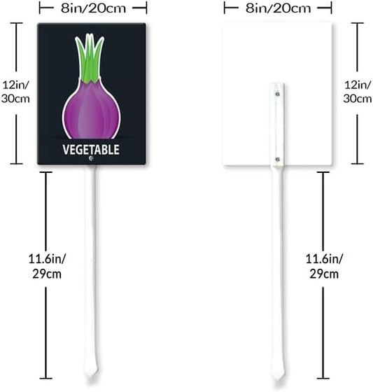 Eveokoki Aluminum Seed & Plant Labels - Plant Markes for Seedlings-Plant Tags for Pots - Garden Signs for Vegetable - Durable Markers for Plants Outdoor Waterproof - Garden Decor for Farmhouse