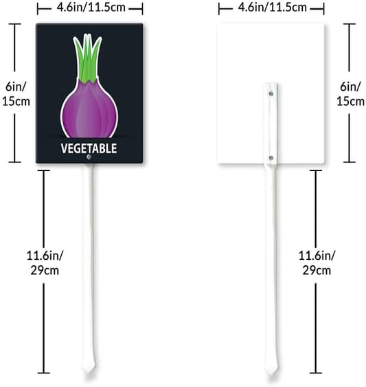 Eveokoki Aluminum Seed & Plant Labels - Plant Markes for Seedlings-Plant Tags for Pots - Garden Signs for Vegetable - Durable Markers for Plants Outdoor Waterproof - Garden Decor for Farmhouse