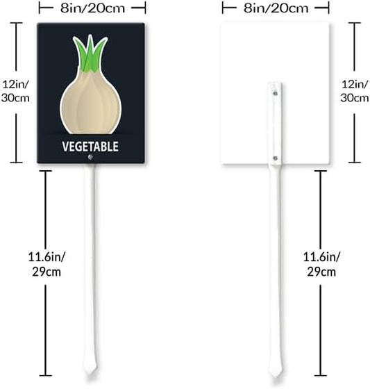 Eveokoki Aluminum Seed & Plant Labels - Plant Markes for Seedlings-Plant Tags for Pots - Garden Signs for Vegetable - Durable Markers for Plants Outdoor Waterproof - Garden Decor for Farmhouse