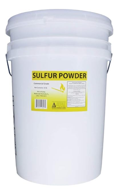 Duda Energy 50 lb Pail Sulfur Powder Commercial Grade