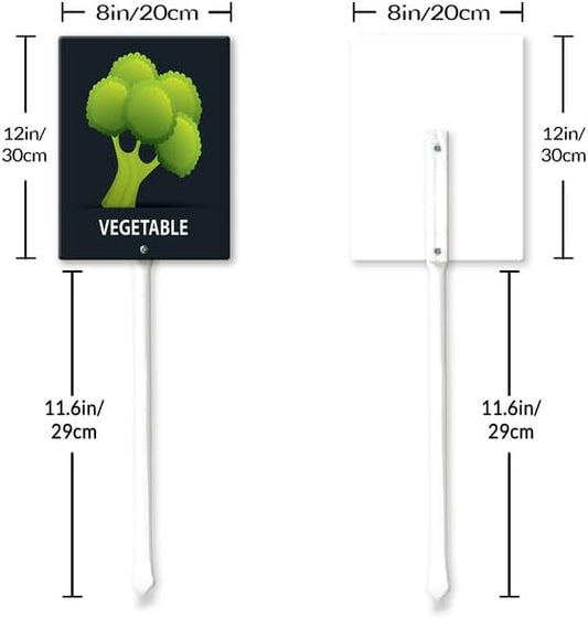 Eveokoki Aluminum Seed & Plant Labels - Plant Markes for Seedlings-Plant Tags for Pots - Garden Signs for Vegetable - Durable Markers for Plants Outdoor Waterproof - Garden Decor for Farmhouse