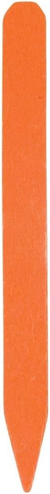 Wood Plant Pot Stakes, Bundle of 250 Stakes, 12 x 1 and 1/8 Inch (Orange Painted)