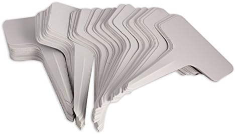 KINGLAKE 500 PCS 6 x10cm Plastic Waterproof Plant Nursery Garden Labels T-Type Tags Markers Plant Stakes Re-Usable Plant Tags (Box of 500)