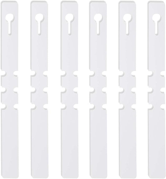 KINJOEK 1200 PCS White Plant Labels Tags, Plastic Adjustable Wrap Around Waterproof Hanging Garden Tree Name Tags, 2x20cm Strip Plant Tag for Identifying Various Outdoor Nursery Plants Flowers