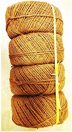 Garden Twine Made Out of 100% Natural Coconut Fiber,Weight per Spool is 7 Lbs, and The Length is About 1100 Feet