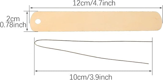 RLECS 20PCS 12x2cm Copper Plant Labels Garden Tag Plant Label Stakes Suitable for Fruit Tree Nurseries Flower Potted Plant