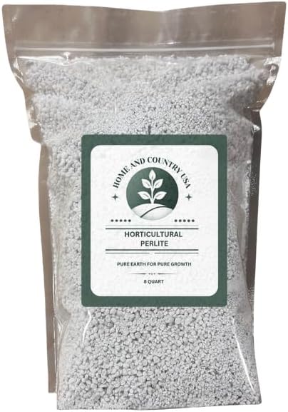 Horticultural Perlite - 8 Quart Bag for Soil Aeration and Drainage Improvement