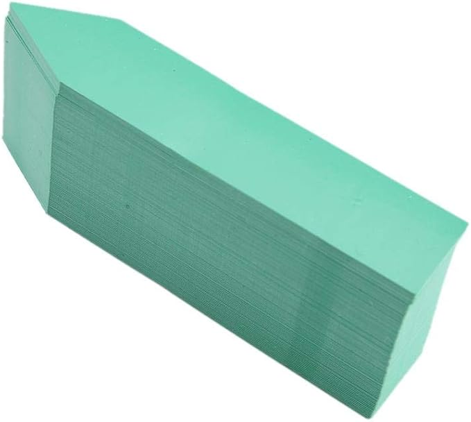 100Pcs Plant Labels Reusable Plastic PVC Stakes Tags Nursery Garden Pot Marker for Plants Indentification (4 x 0.8Inch Green)