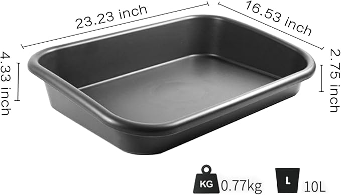 Luwint Garden Tidy Potting Tray, Plant Reportting Tray for Indoor Transplanting Gardening Planting Accessories Large Succulent Table (Black)