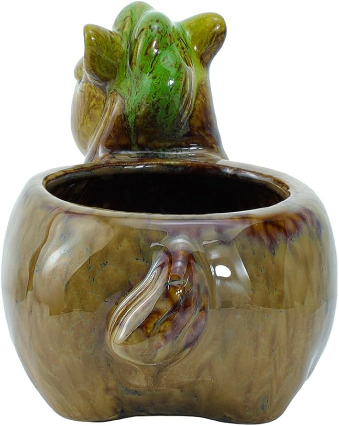 WAIT FLY Cute Animal Ceramic Flower Pot Succulent Planter-Horse
