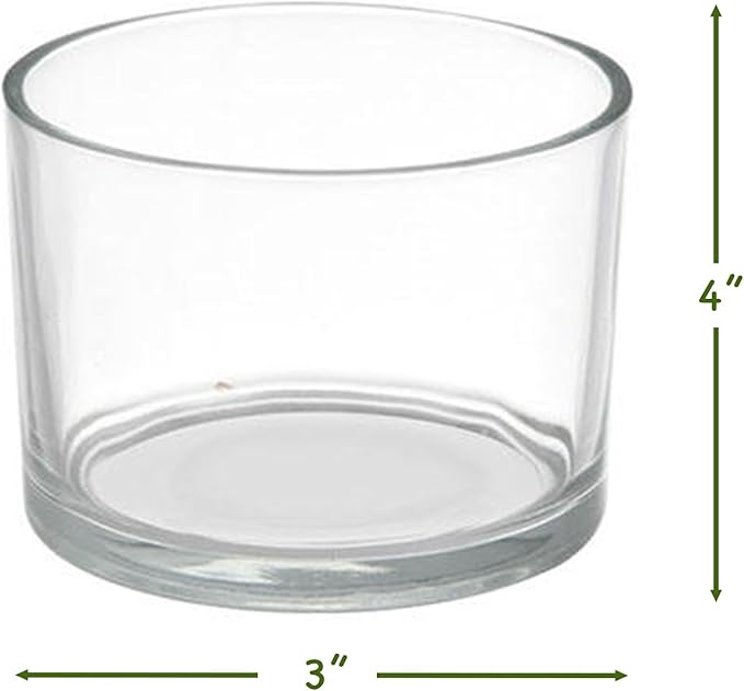 Cute Farms Glass Terrarium Kit | Just Add Your Own Plants (Two Glass Cylinders (3.25"))