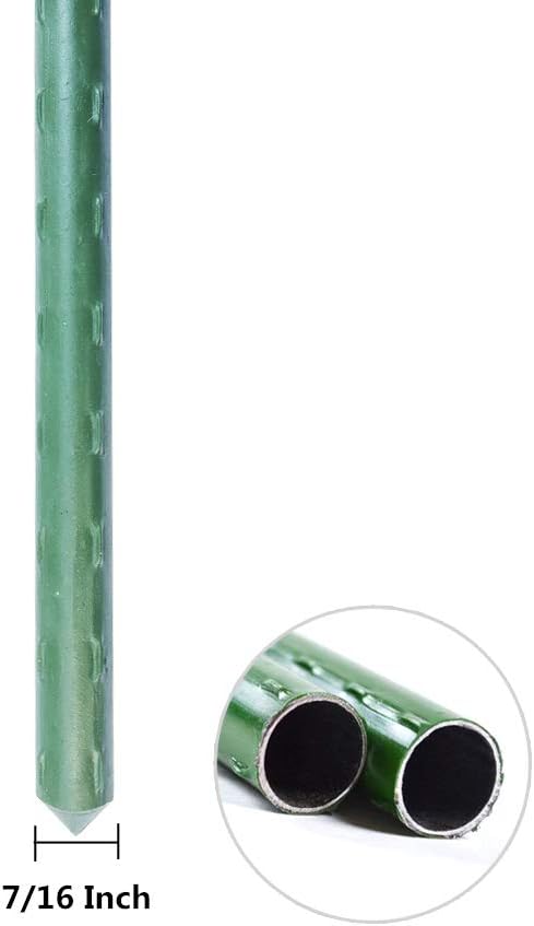WAENLIR Garden Stakes 72 inch 6ft Sturdy Tomato Stakes, Plant Stakes for Outdoor Plants, Plant Support Sticks for Gardening, Pack of 25