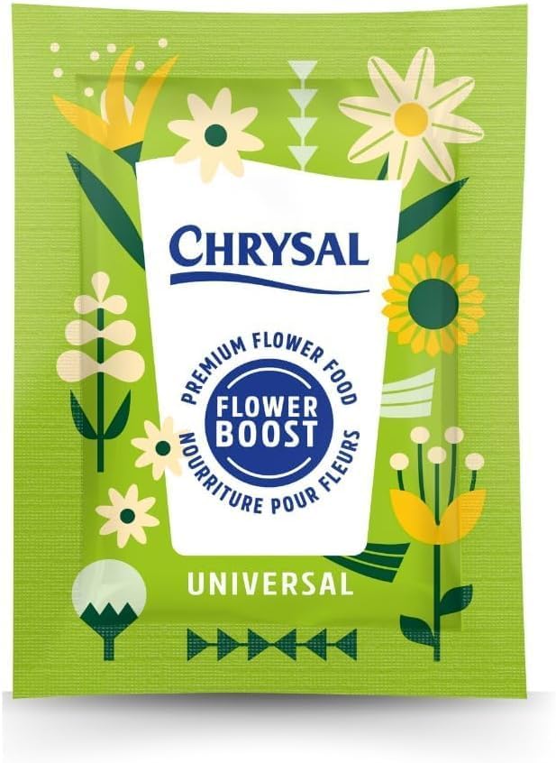 Chrysal Flower Boost – Clear Flower Food Packets for Flower Arrangements & Bouquets – Floral Supplies for Fresh Flowers – Fresh Flower Arrangements Supplies (5g - 600 Ct)