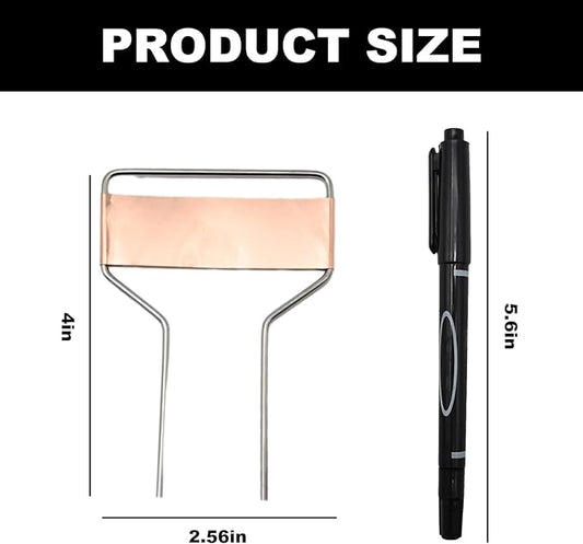 40 PCS 4 Inch Metal Plant Label Stakes, Metal Plant Labels, Copper Plant Tags with 1 Maker Pen for Flowers Vegetables Seedlings Seed