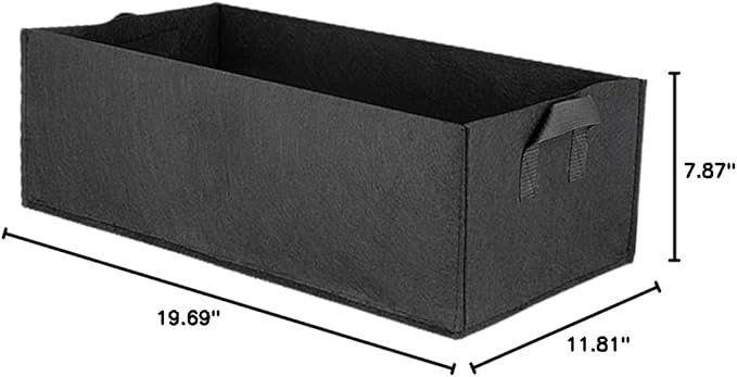 Sosoport Gallon Growth Bag Root Control for Strawberries Easy to Move Store Raised Vegetable Bed Garden Tool
