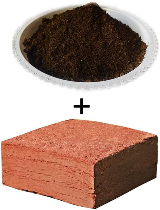 TINGMEI Premium Coconut Coir Pith with Low EC and pH - 100% Organic Potting Soil for Plants, Seeds, and Garden (1)