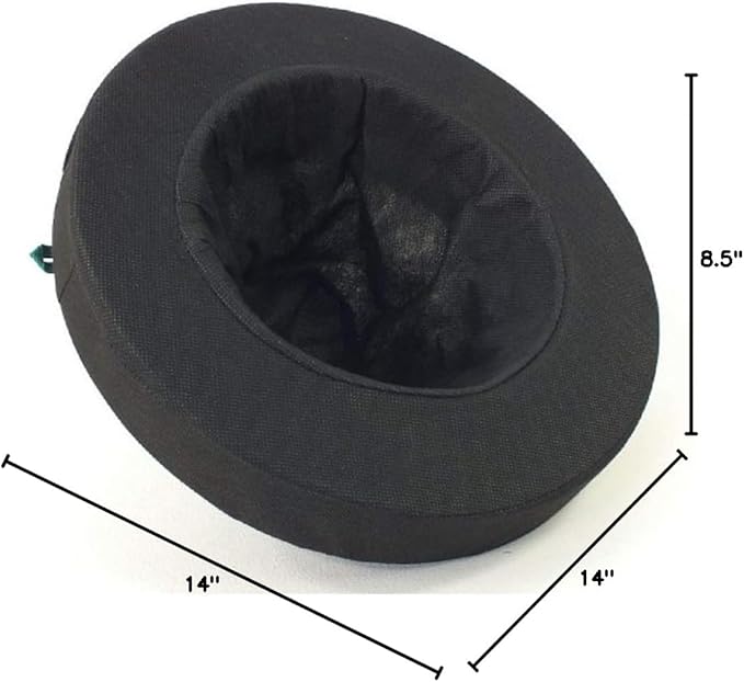 PondH2o Floating Fabric Aquatic Water Garden Pond Planter Basket, 14 Inch Round, Floatable Pond Island, Aquaponics, Hydroponics, Plant or Flower Islands for Ponds, Gardens, and Water Features