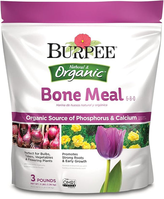 Burpee Organic Tomato & Vegetable Plant Food with Bone Meal Fertilizer | Strong Root Development | 4 lb & 3 lb