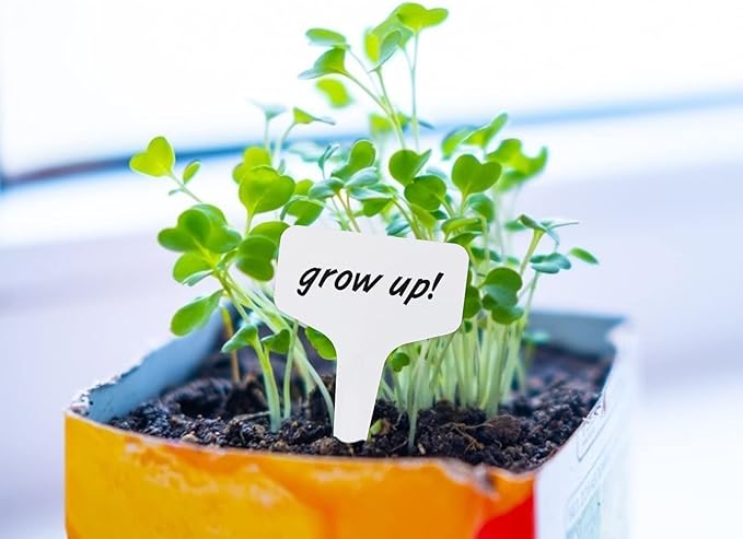 KINGLAKE GARDEN 100 Pcs Plant Labels,Garden Marker Vegetable Gardening Tags,T-Type Garden Seed Stake Tags for Outdoor Indoor Potted Plants with Permanent Marking Pen