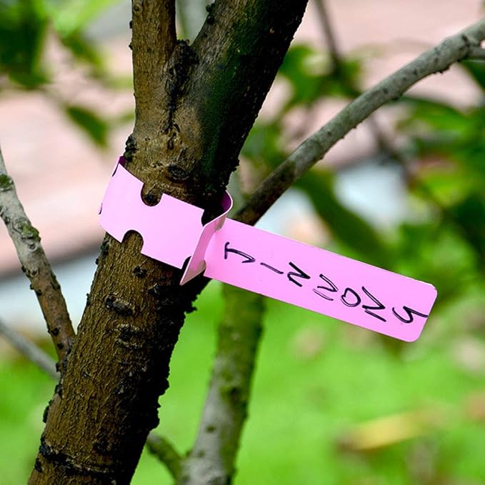 250 Pieces Plant Labels Plant Tree Tags Outdoor Waterproof Plastic Wrap Around Hanging Nursery Garden Gardening Labels Stakes Markers Reusable