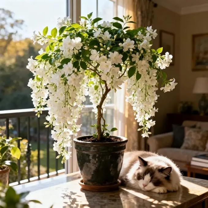 100 Climbing Jasmine Seeds for Planting – Fragrant Perennial Vine Flower Seeds, Non-GMO Heirloom, Evergreen Climbing Flowers for Garden, Balcony, Fence & Trellis