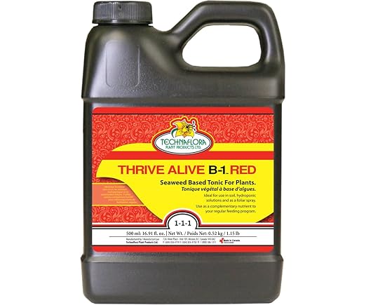 Technaflora 720610 Thrive Alive B-1, General-Purpose Plant Tonic, 0.5 Liter, Red