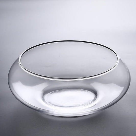 Lotus Bowl Planter, Glass Lotus Flower Bowl, Lotus Bowls For Planting In Water Indoors, Suitable to Succulent Plants Flower Hydroponic Plant Without Bracket
