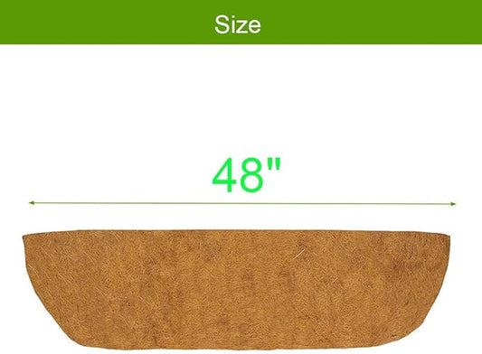 48 Inch Coco Liner Window Deck Trough Coco Coir Coconut Replacement Liner for Window Box