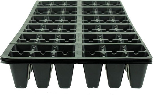 Handy Pantry Black Plastic Garden Tray Inserts – 5 Sheets, 72 Planting Pot Cells Each – 2x3 Nested x12 Configuration – Ideal for Nursery, Greenhouse, Seed Starting, and Vegetable Gardening