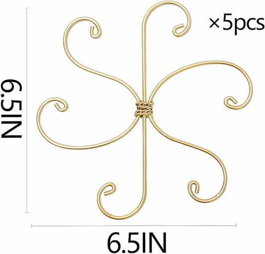 6.5IN Monstera Plant Support Hook 5PCS Durable Stem Stabilizer for Indoor Plants | Easy Setup 5-Piece Set Ideal for Turtle Shell Leaf Support Ideal Present for Plant Lovers & Home Garden Décor