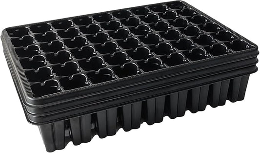 54 Cell Seed Starter Trays, 2.8" Deep Plug Tray Seedling for TD377 Nursery Tray, Super Thick Reusable Trays for Easy Transplantation (11.14inch ×14.6 inch, 5-Pack)