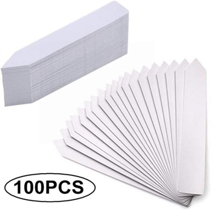 Plant Labels 300Pcs Plastic Plant Name Tags for Seedlings Garden Labels Markers Nursery Plant Tags Seed Labels Plant Label Stakes with Permanet Marking Pen Plant Markers for Outdoor Garden(4 Inch)