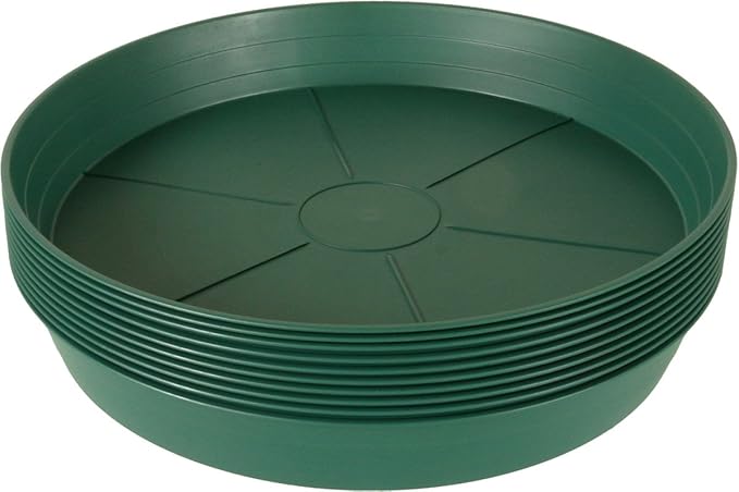 Hydrofarm HGS16P Green Premium, Pack of 10 Saucers, 16"