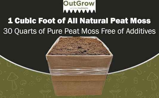1 Cubic Foot of 100% All Natural Peat Moss | No Additives | 30 Quarts