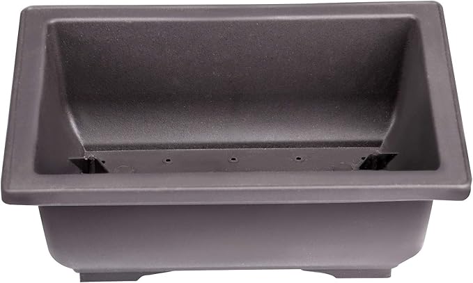 ZOENHOU 20 PCS 6.5 Inch Rectangular Bonsai Training Pots, Premium Plastic Plant Pot with Deep Humidity Trays, for Plants Flowers African Violets Reusable Durable