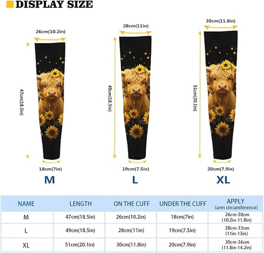Binienty Unisex Arm Sleeves for Driving, Golf, Cycling, Sports, UV Protector Cooling Arm Sleeves Cover