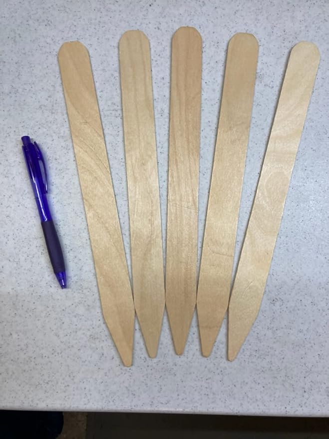 50 Wooden 12" L x 1-1/8" W, Plant Stake Labels for Field or containers New 12 inch Size Wood