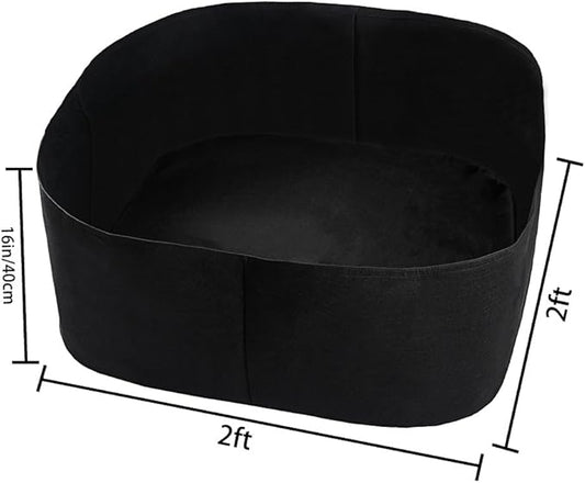 Planting Grow Bag,Felt Fabric Raised Planting Bed,Raised Garden Bed Planter Breathable Planting Container Rectangle Growing Pot