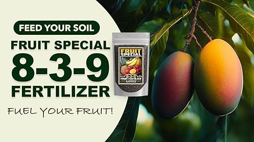 Fertilizer Commercial Grade | Fruit Special 8-3-9 | 3 Pounds | Custom Professional Mix Blend | Macronutrients & Micronutrients | Tropical Fruit Plants & Trees | Flowering Post-Harvest Recovery Formula
