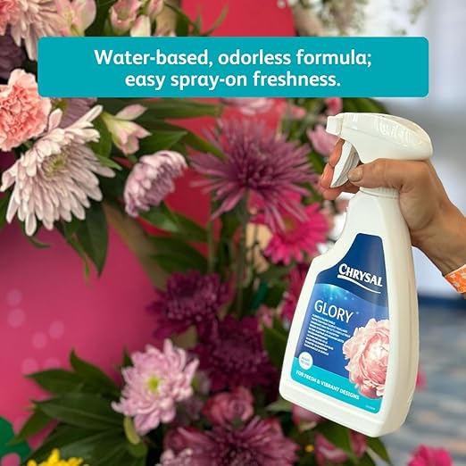 Chrysal Glory Flower and Foliage Finish — Floral Supplies for Fresh Flowers — Spray for Fresh Cut Flower Arrangements — Cut Flower Preservative Spray — Ideal Florist Supplies (2 Pack)