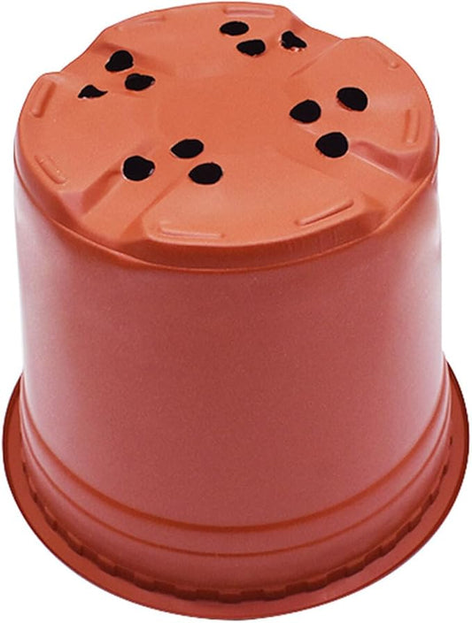 100 PCS 8 Inches Plastic Plant Nursery Pots Reusable for Succulents Seedlings Cuttings TransplantingSeedlings Plastic Plant Pots with Drainage Holes
