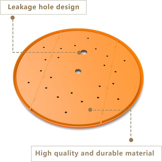 2Pcs Planter Inserts for Large Pots, 10" Round Plastic Planter Insert with Drainage Holes for Place Inside Planters to Use Less Potting Soil for Tall Flower Pots Plant Containers (10inch)